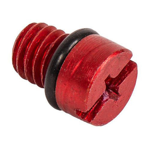 VENT SCREW- Aluminum- Slotted w/O-Ring
